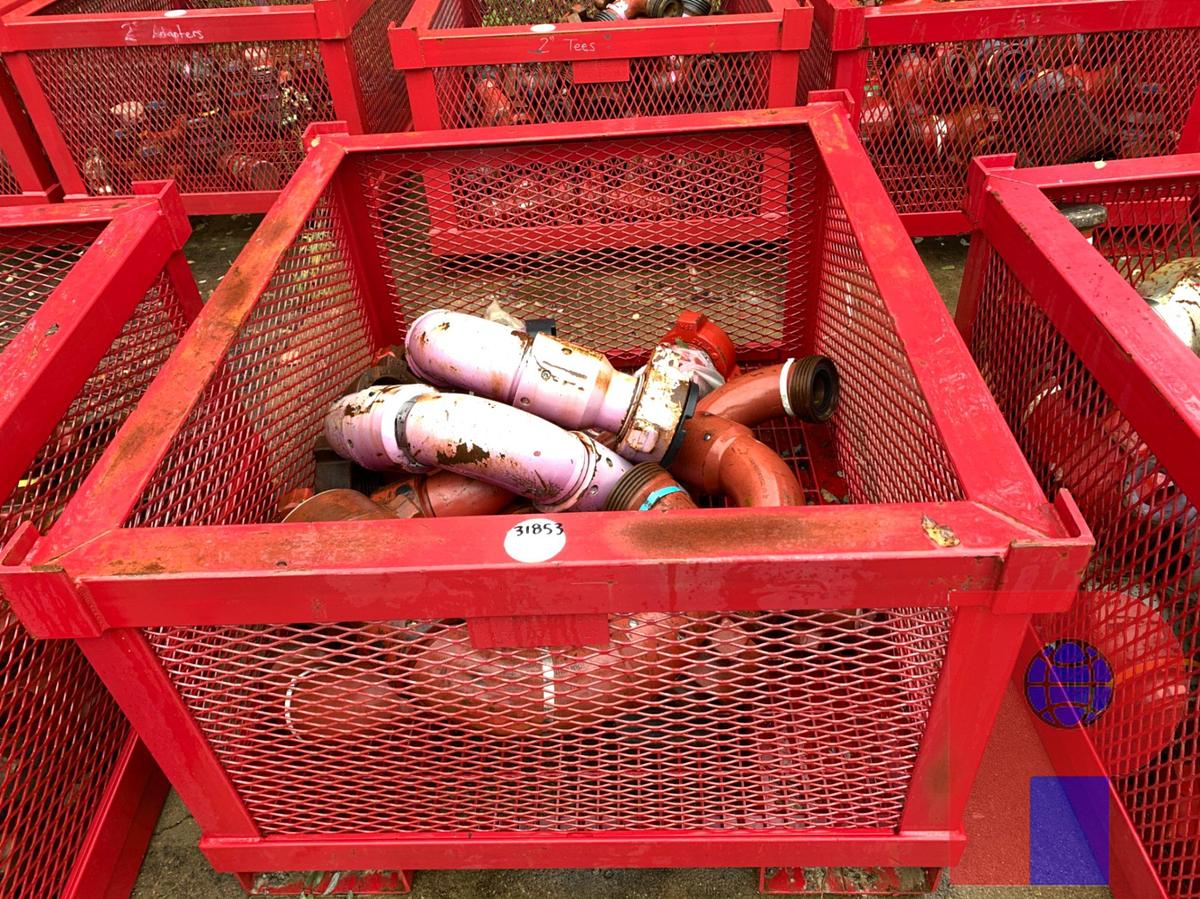 Used BIN OF TESTED (9) 3” FIG 1502 15K WP STYLE 50 SWIVEL CHIKSANS