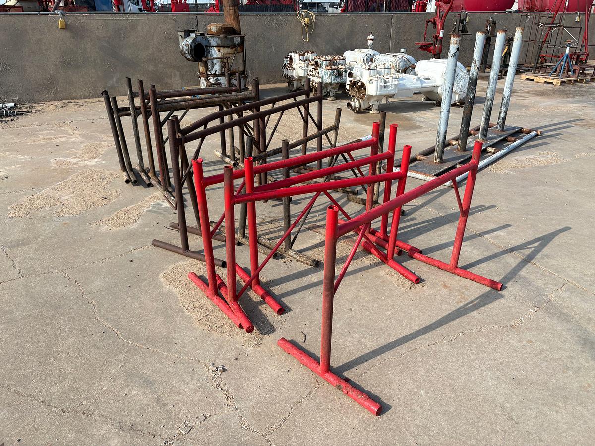 Used (7 sets) T-shaped sucker rod racks
