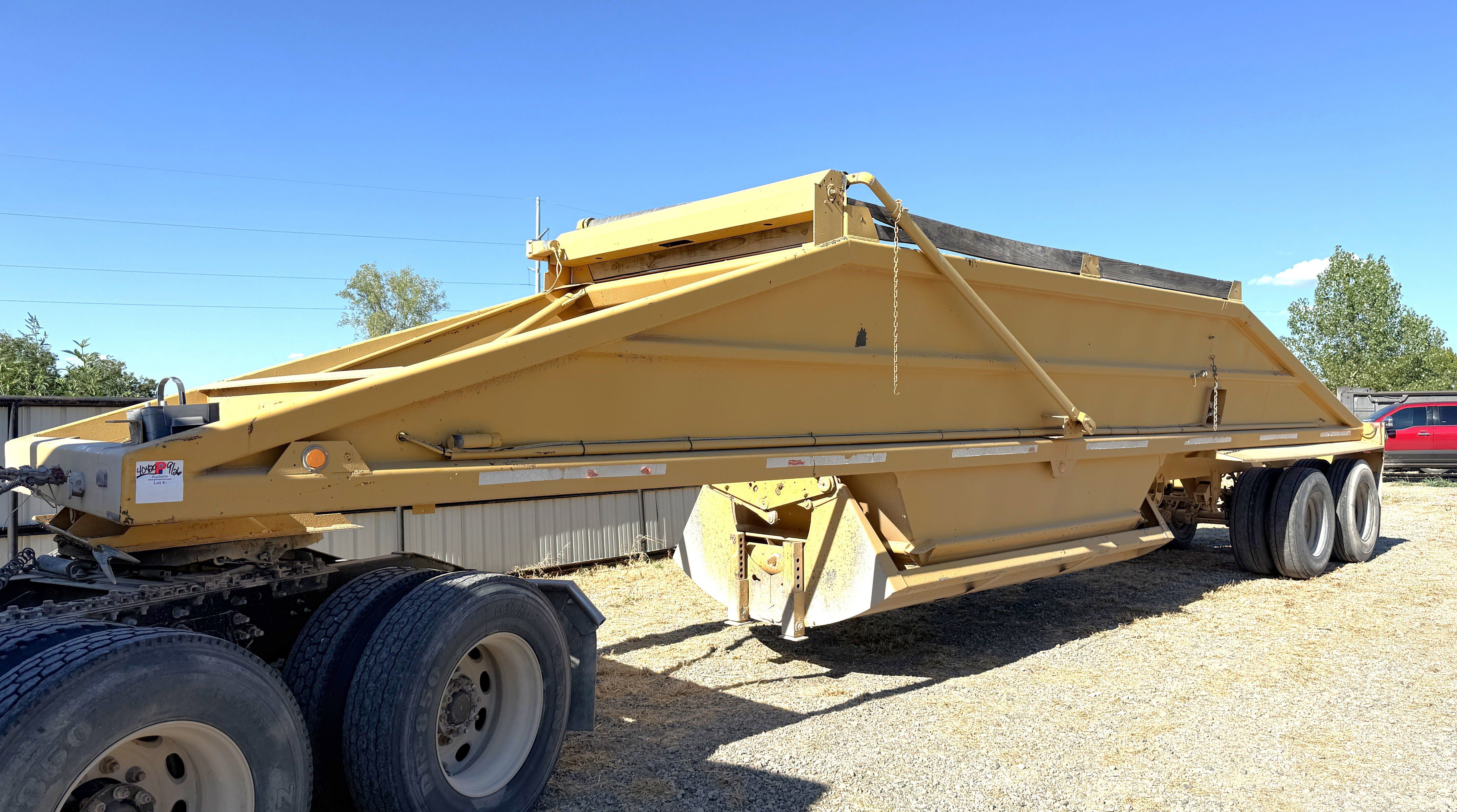 Used 38’x 96” T/A BELLY DUMP TRAILER