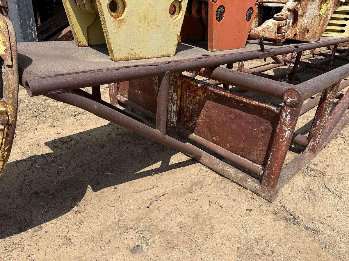 Used 35’ x 8’ x 3’ SKIDDED PIPE TUB W/ CATWALK IN MIDDLE