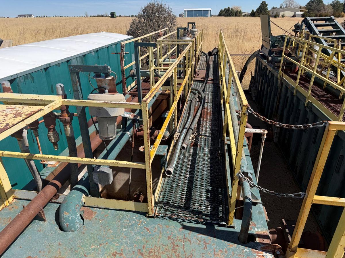 Used 400 BBL Drilling Rig 3 Compartment Mud Tank