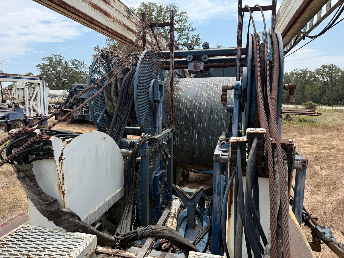 Used 2003 HYDRA RIG MOD:CE027556 4-AXLE COILED TUBING TRAILER