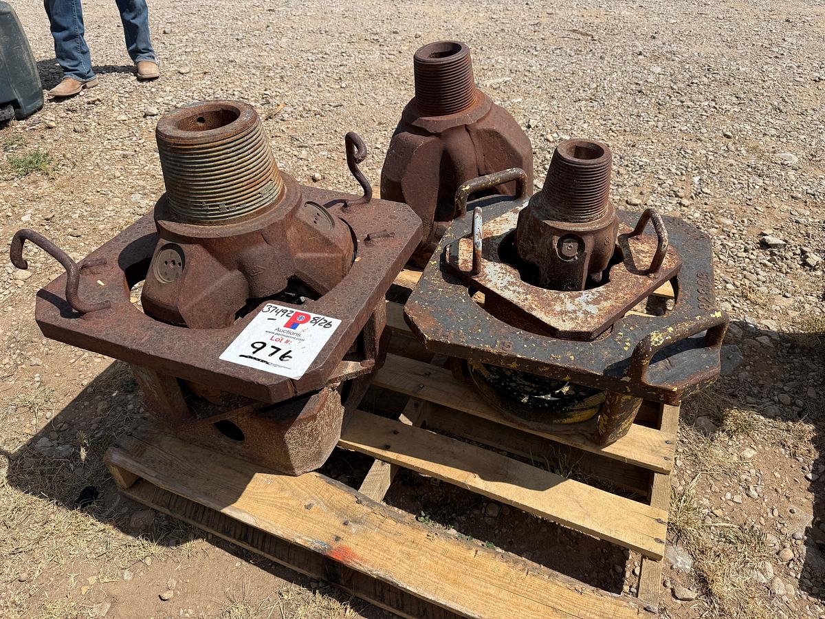 Used (4) Tricone Drill Bits & (3) Bit Breakers