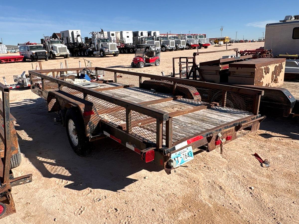 Used 2011 DIAMOND C 18’ X 6.5’ T/A BUMPER PULL UTILITY TRAILER