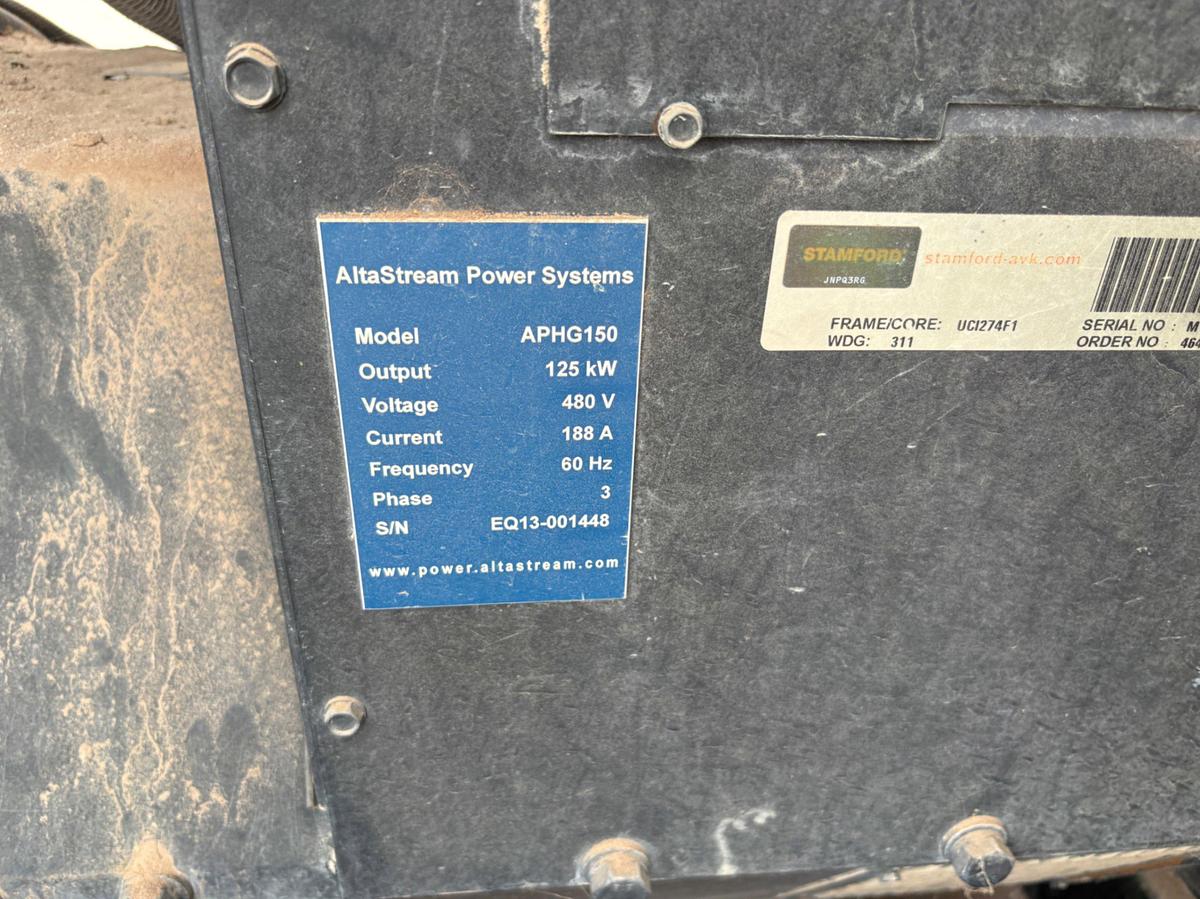 Used AltaStream APHG150 125KW GENERATOR