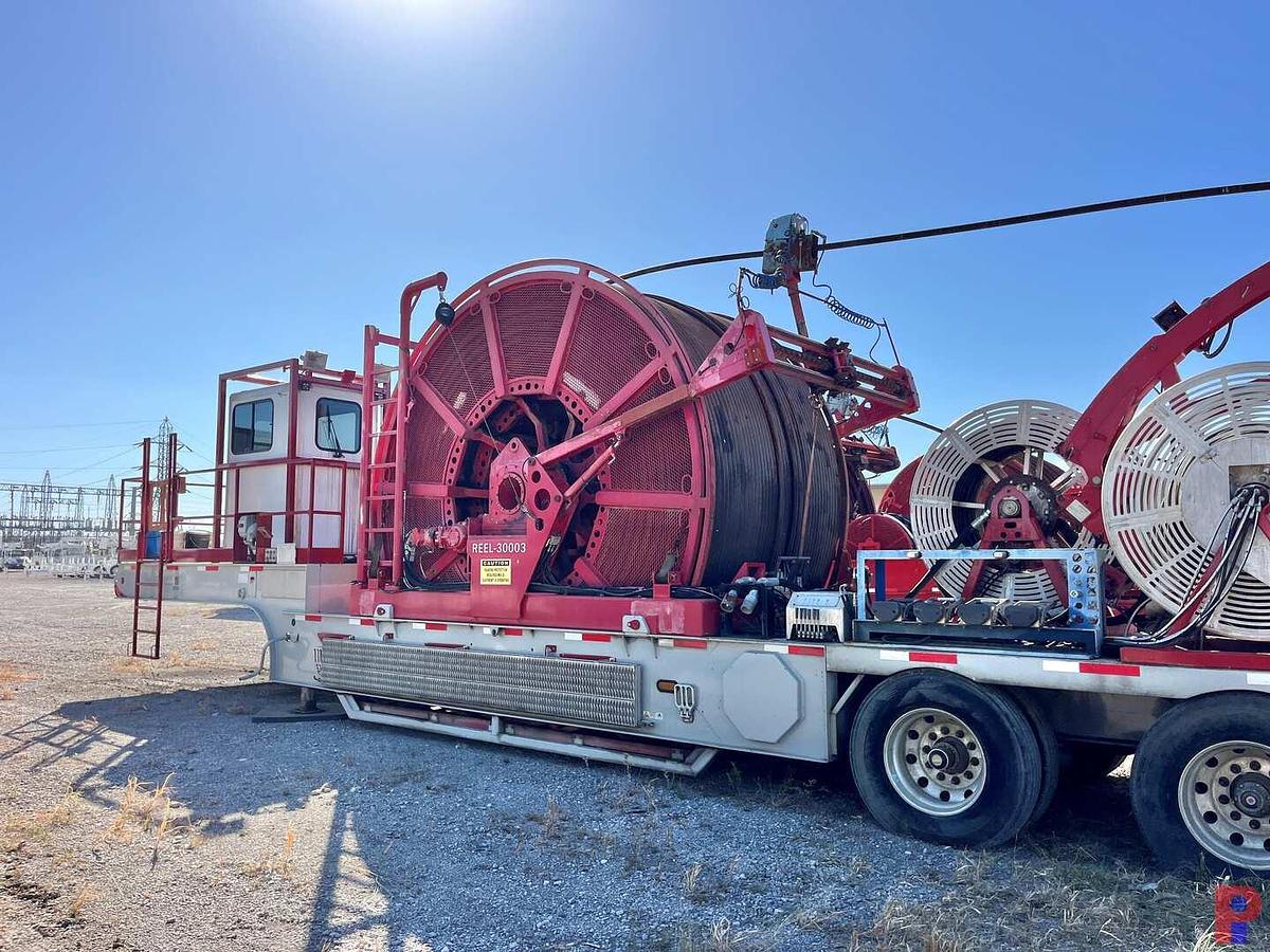 Used 2014 SERVA GROUP 2” 4-AXLE COIL TUBING TRAILER W/ HR6100 INJECTOR HEAD