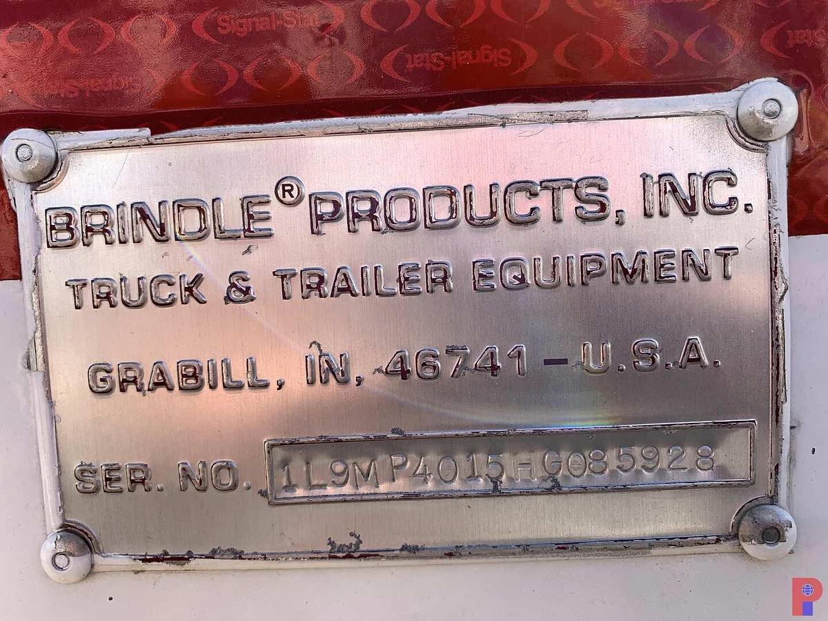 Used 2017 BRINDLE PRODUCTS, INC. 25’ S/A DUAL WHEEL PINTLE HITCH POLE TRAILER