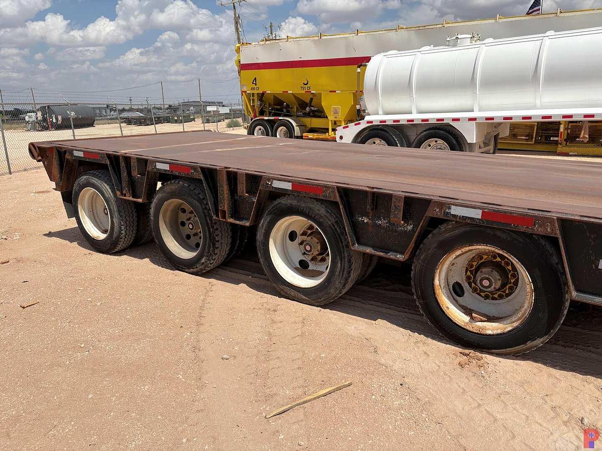 Used 2008 NEVI 43’ X 8’, ,LOWBOY TRAILER, 4 AXLES W/ROLLING TAIL BOARD