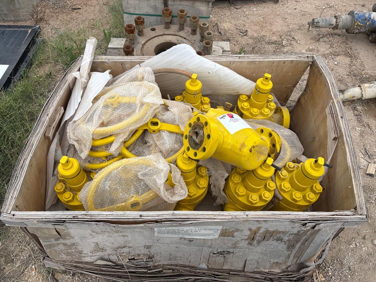 Used (10x$) (10) unused 1-13/16” 10M gate valves
