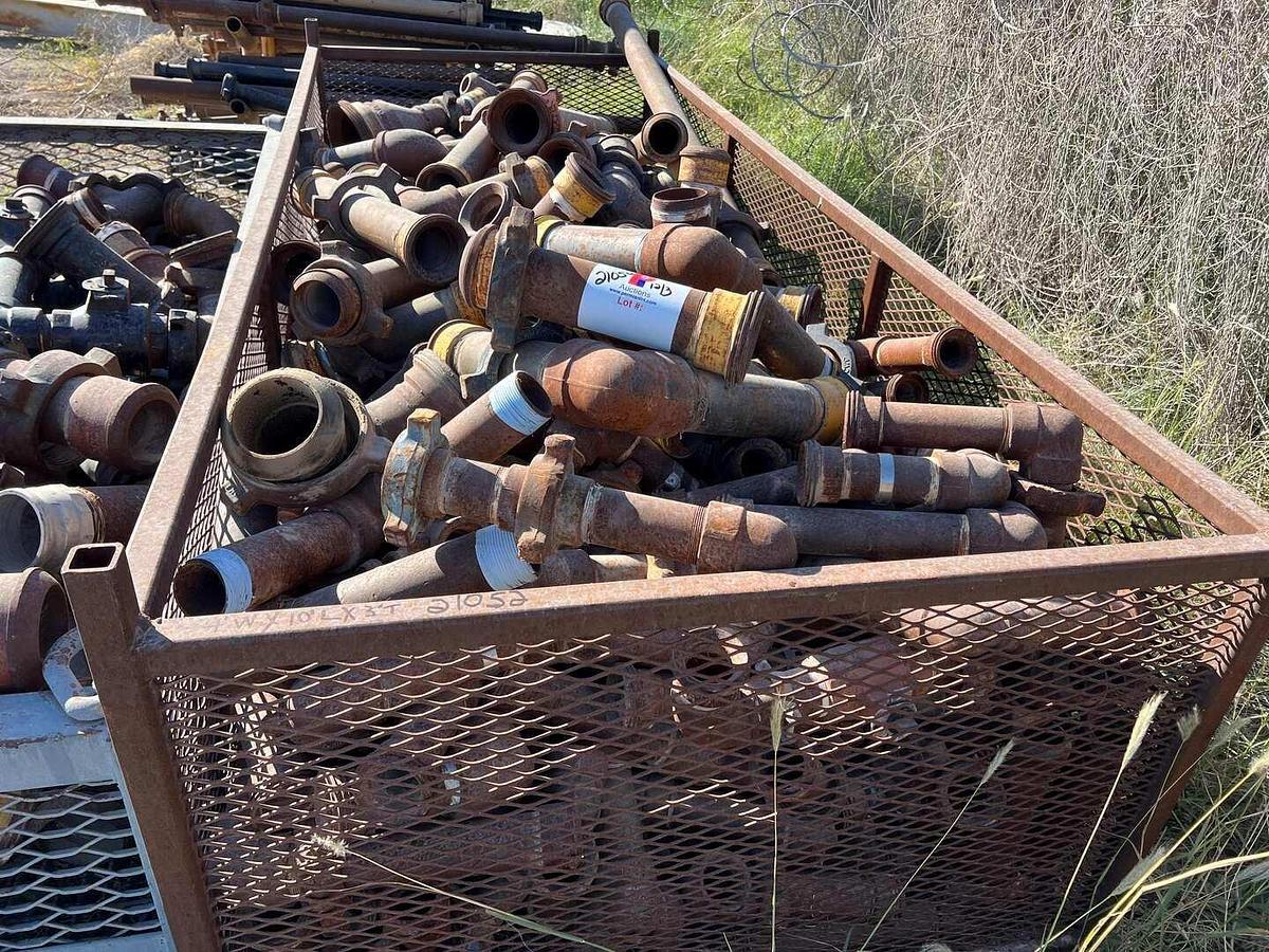 Used 4’W X 10’L X 3’T TOOL BASKET WITH CONTENTS