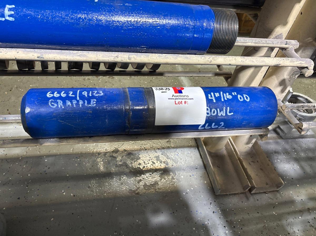 Used 4-11/16”od gr6662 overshot bowl & top sub