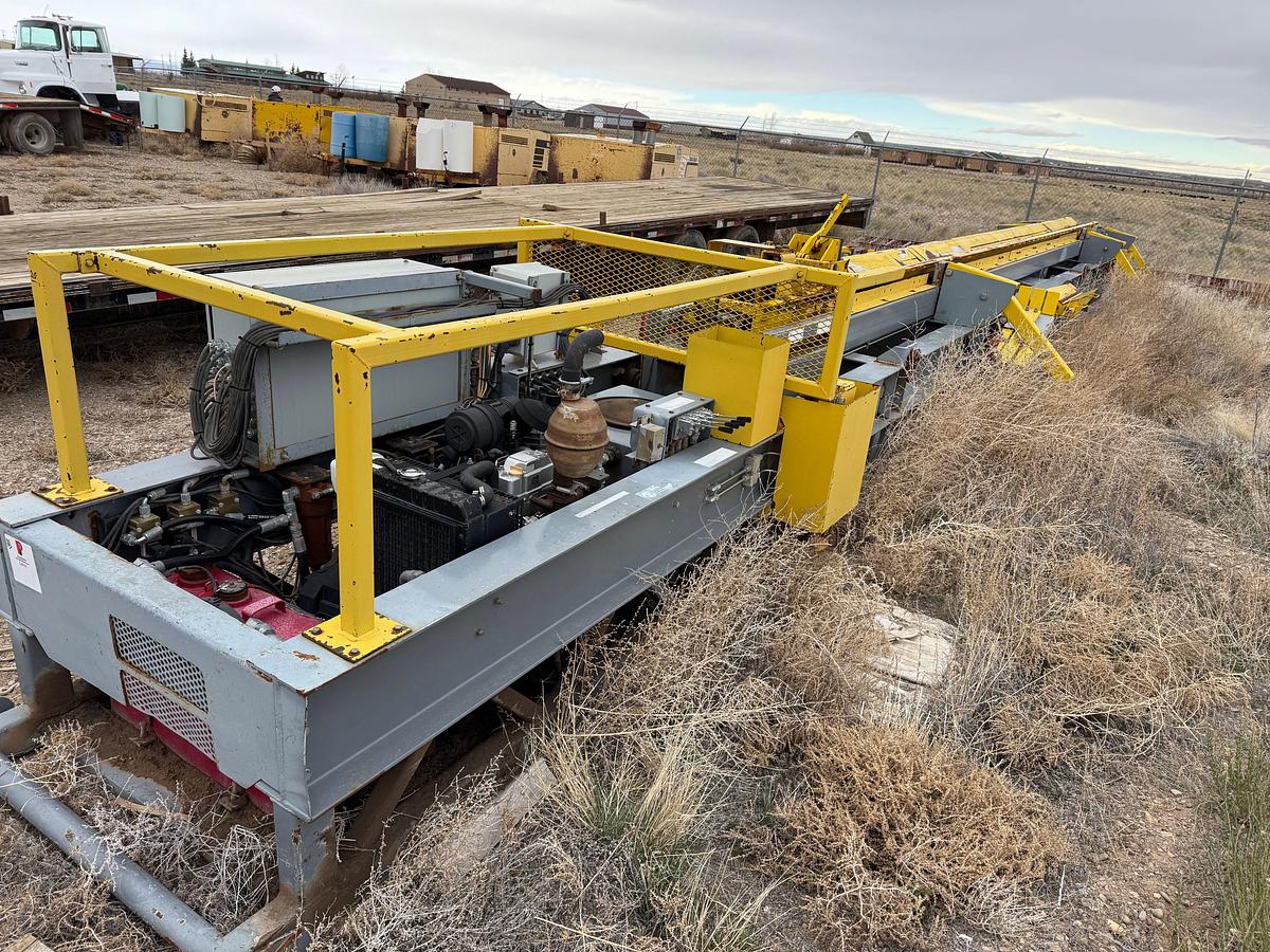 Used NORTH RIG C4S 30’H HYDRAULIC CATWALK PIPE HANDLER SKIDDED P/B YANMAR DIESEL ENGINE