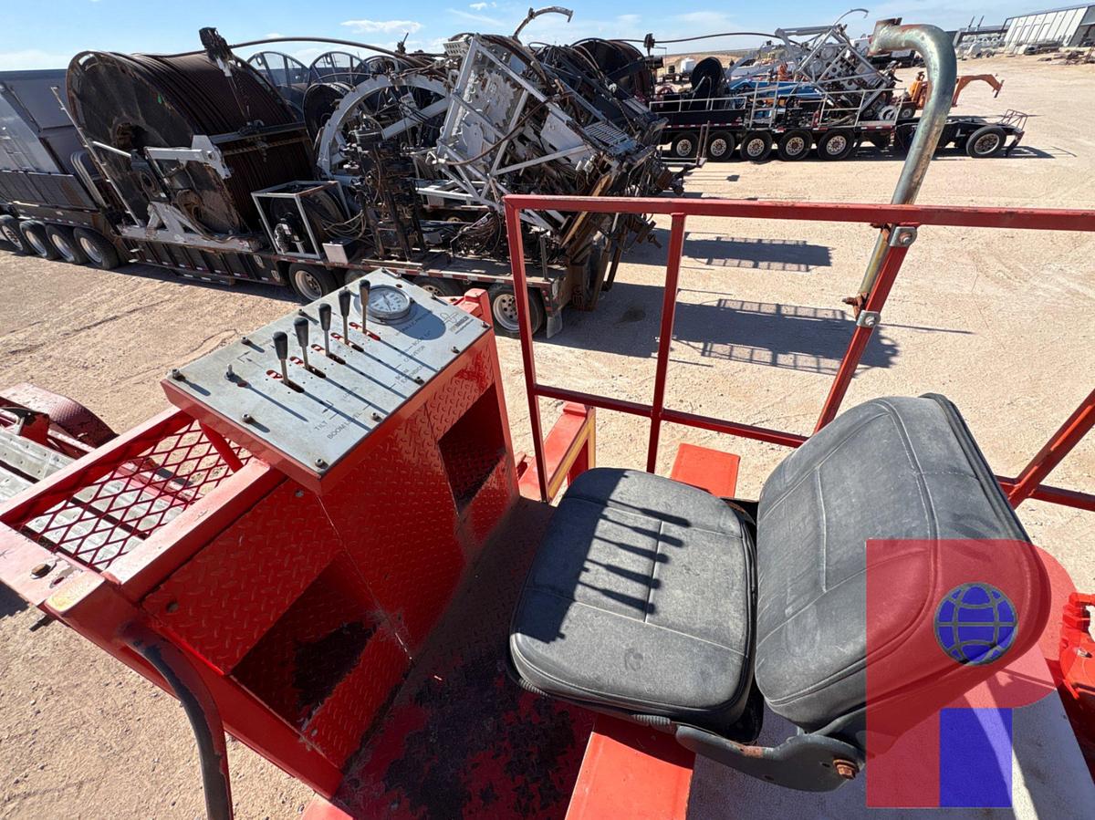 Used 53’ X 90” T/A GOOSENECK HYDRAULIC PIPE HANDLER TRAILER