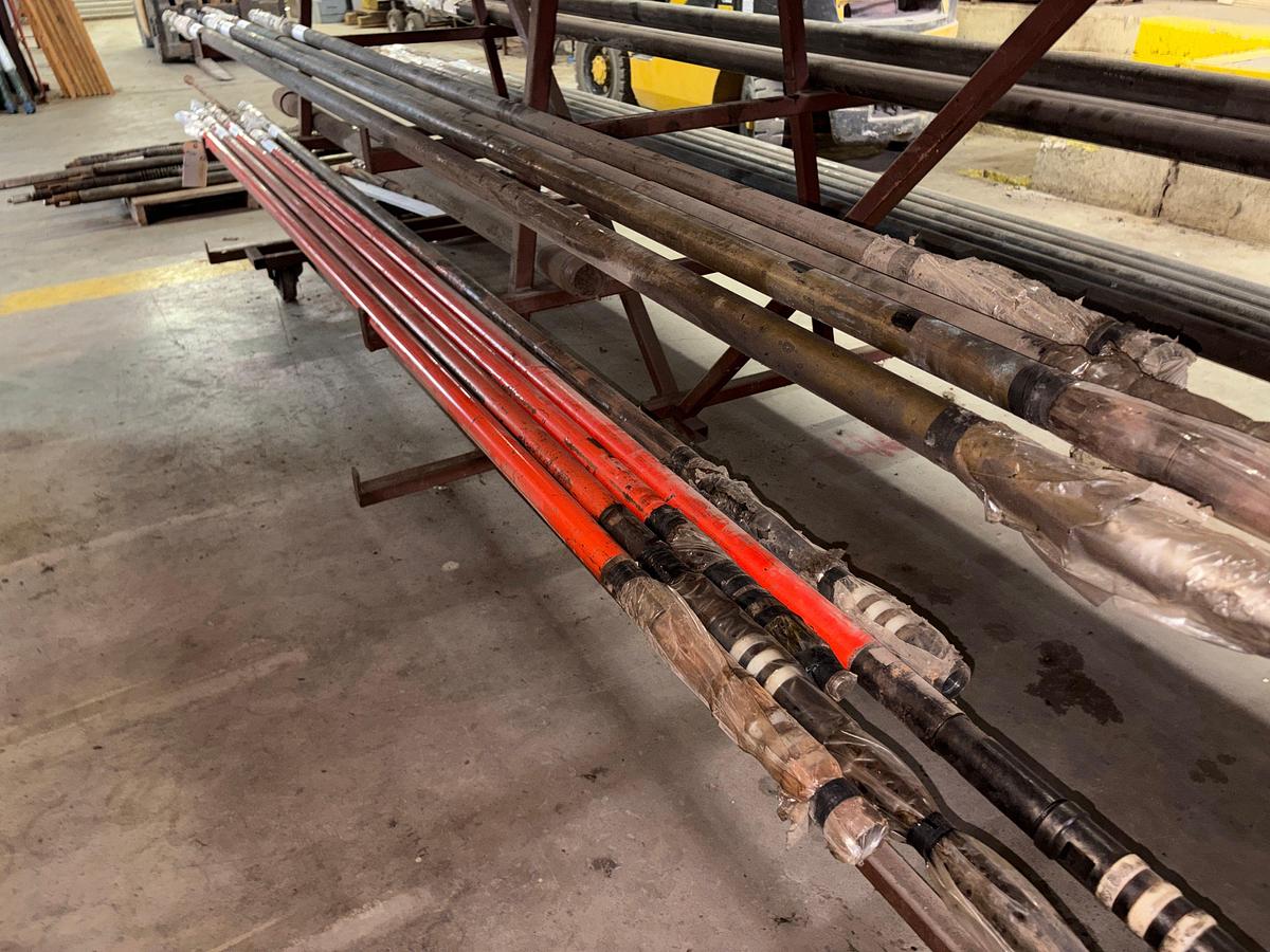 Used 2” x 1-1/2” x 10’ 42ND flex W/ 4 wiper, CS parts rod