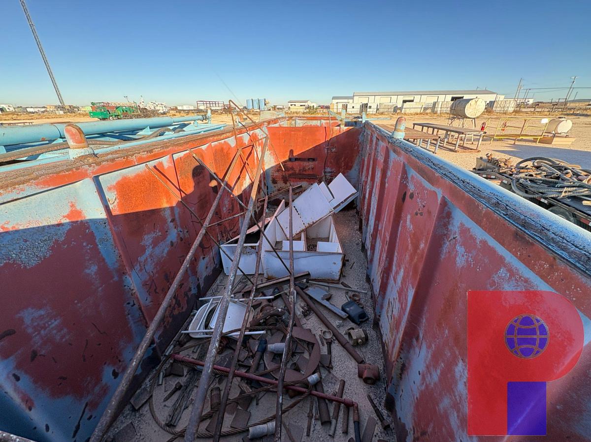 Used 25’ X 7’ X 6’ OPEN TOP FLUID TANK, SKIDDED