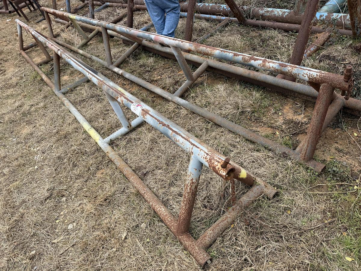 Used (2 X $) 20’ X 21” TRIANGULAR PIPE RACKS