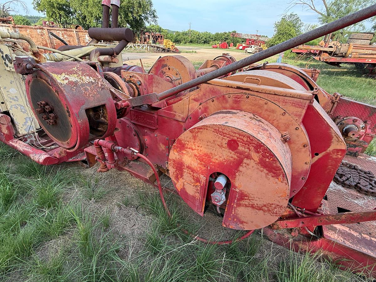 Used WILSON SD DRAWWORKS W/ AIR CLUTCH P/B CUMMINS 903 V8 DIESEL ENGINE