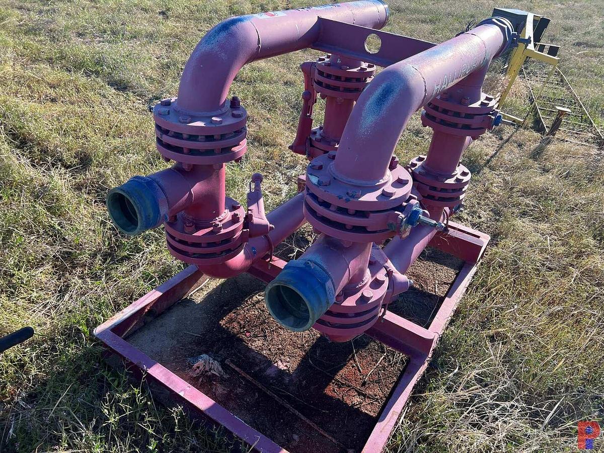 Used SKIDDED SIX VALVE MANIFOLD