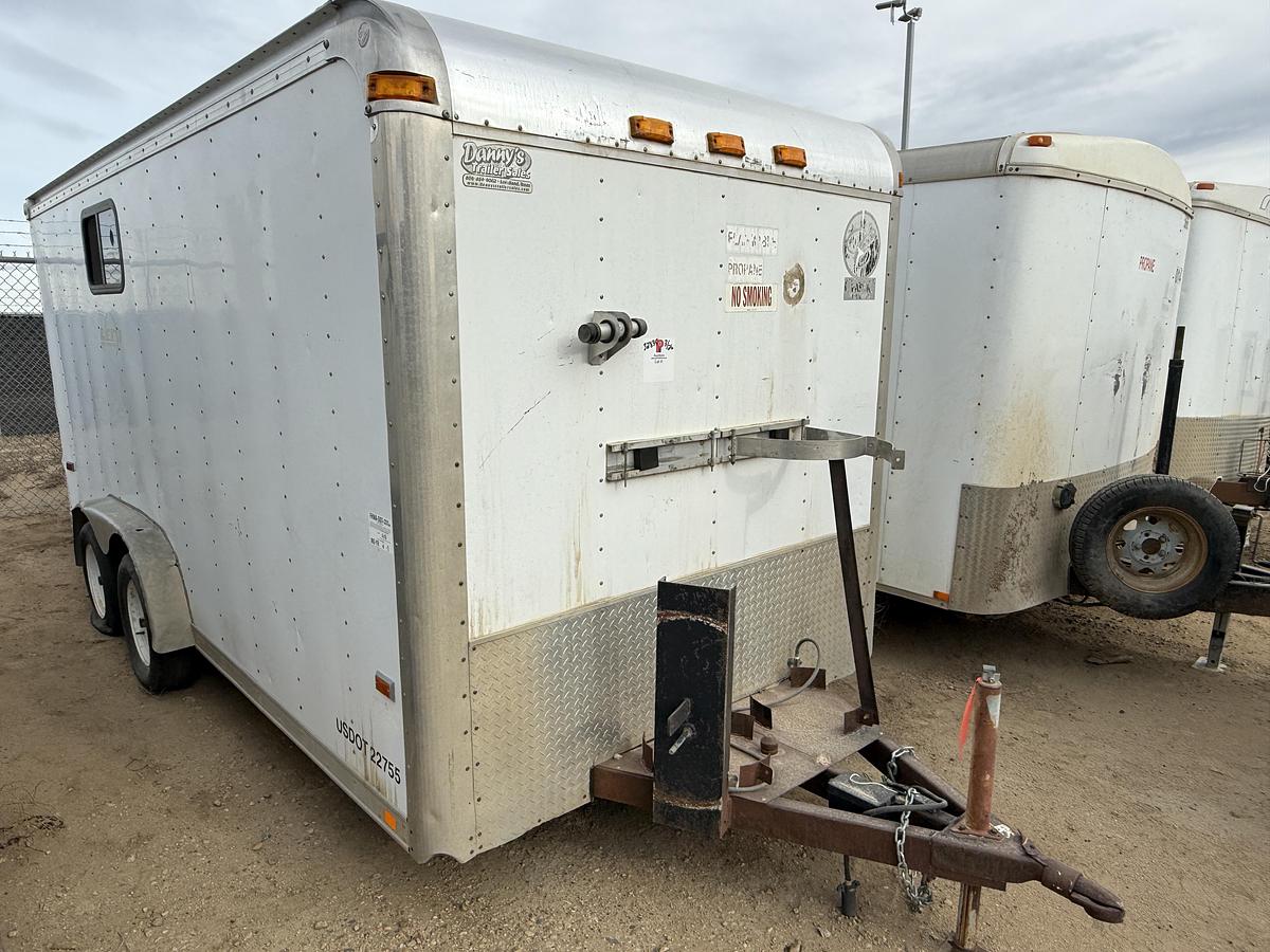 Used 2007 CLASSIC MFG. TRAILERS 16’ T/A BUMPER PULL DOGHOUSE TRAILER