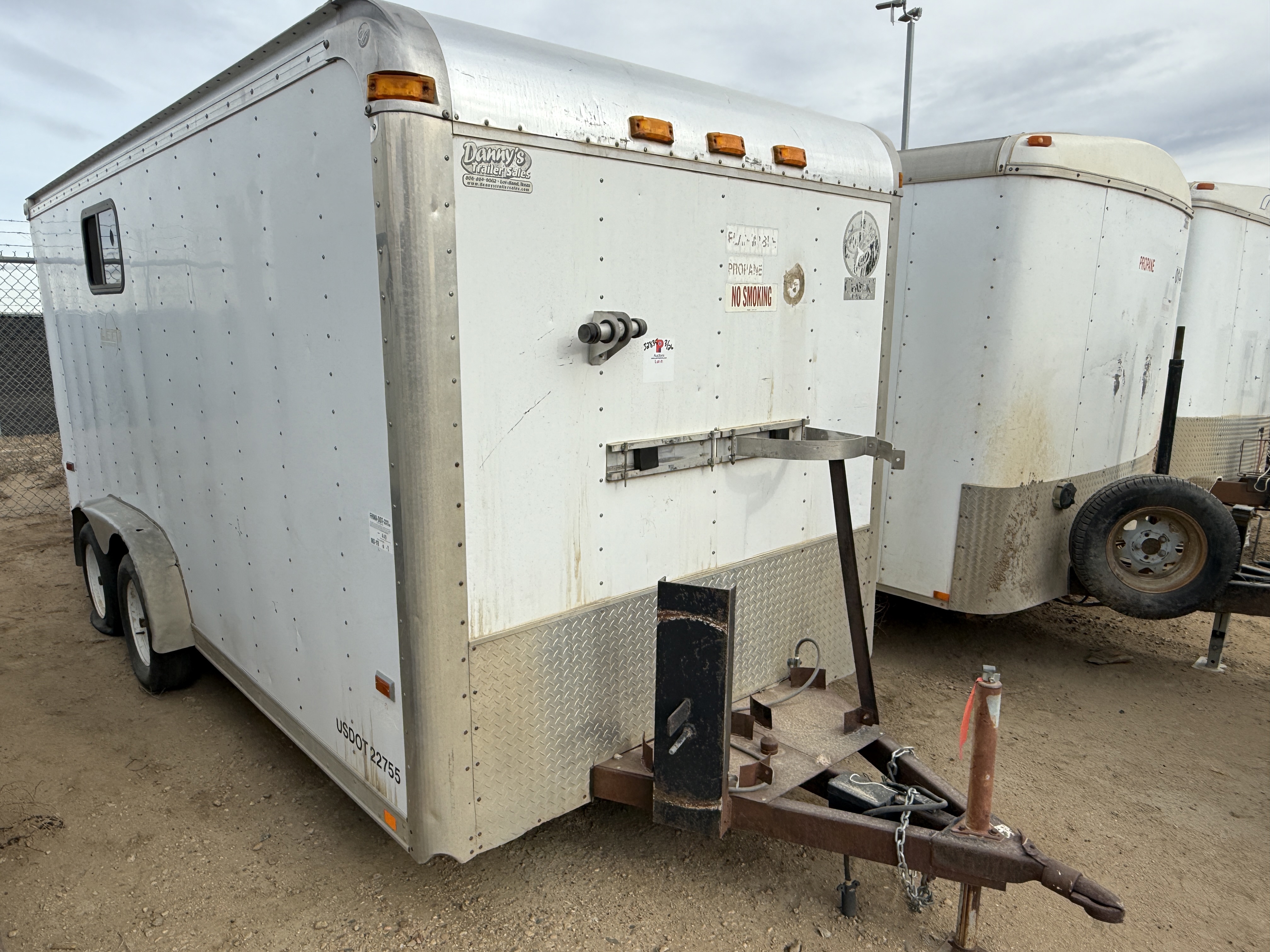 Used 2007 CLASSIC MFG. TRAILERS 16’ T/A BUMPER PULL DOGHOUSE TRAILER