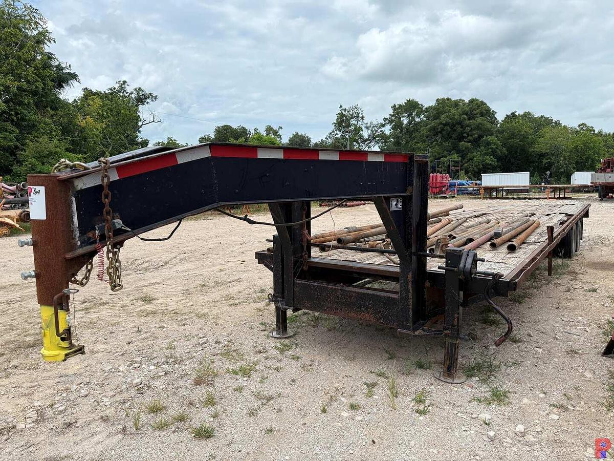 Used 2005 JAMIES WELDING 40’ X 102” T/A DUAL WHL. FLATBED GOOSENECK TRAILER