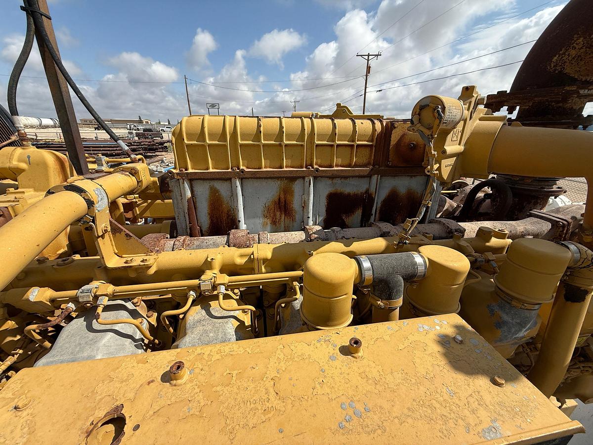 Used 2011 GARDNER DENVER PZ11 TRIPLEX DRILLING MUD PUMP P/B CATERPILLAR 3512, SKIDDED