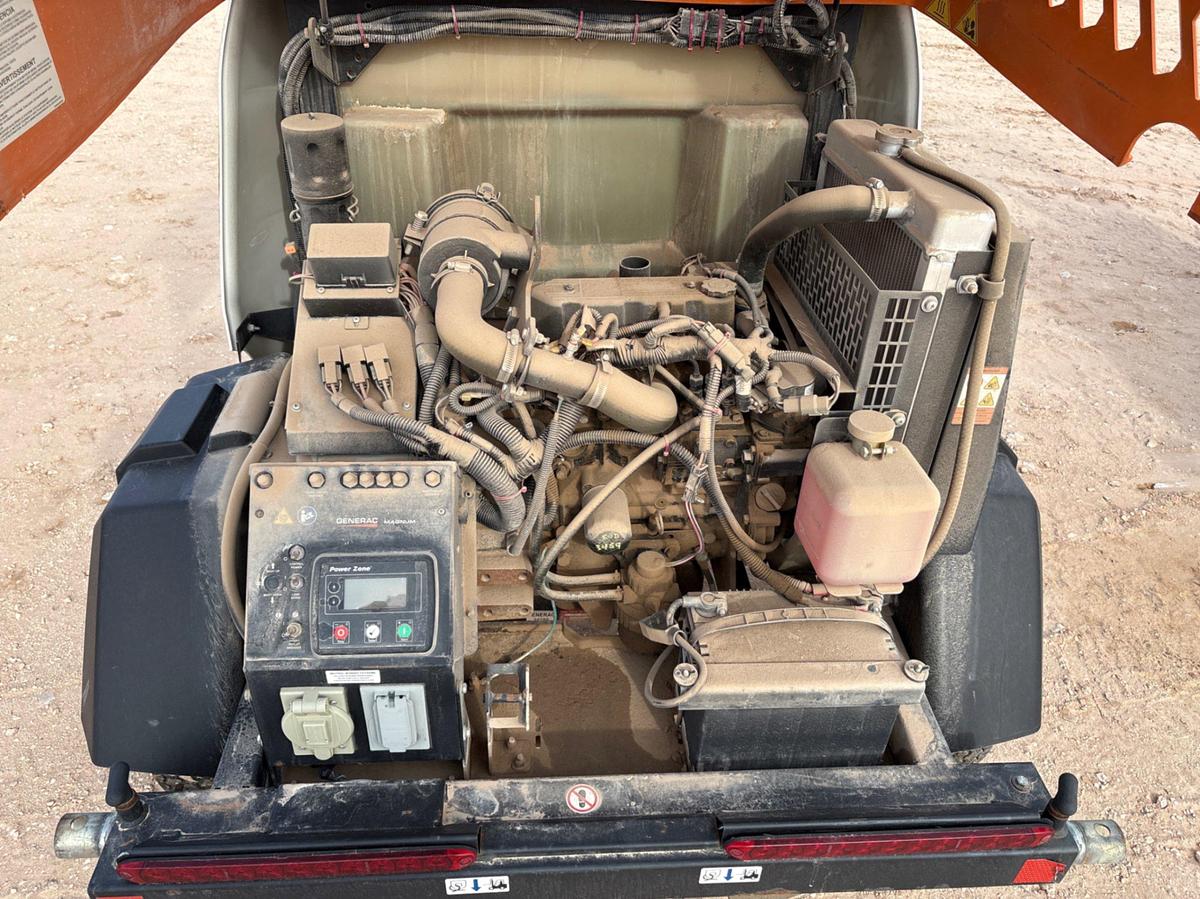 Used 2018 GENERAC MLT6MSD 6KW S/A BUMPER PULL LED LIGHT TOWER