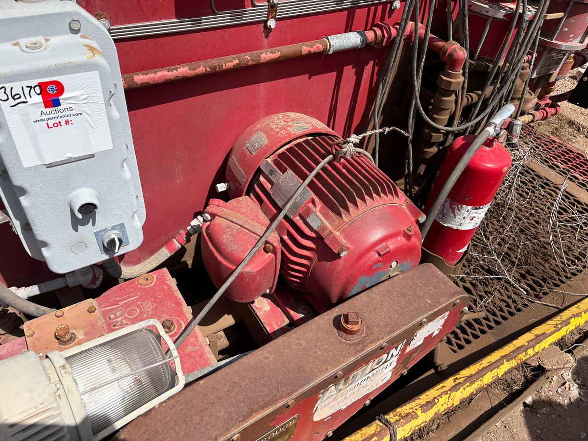 Used 6-station closing unit, skidded