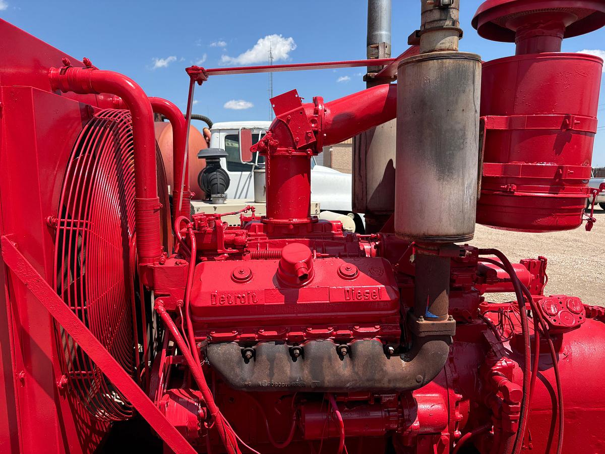 Used Gardner Denver PAH triplex pump mtd on 21’ x 8’ skid