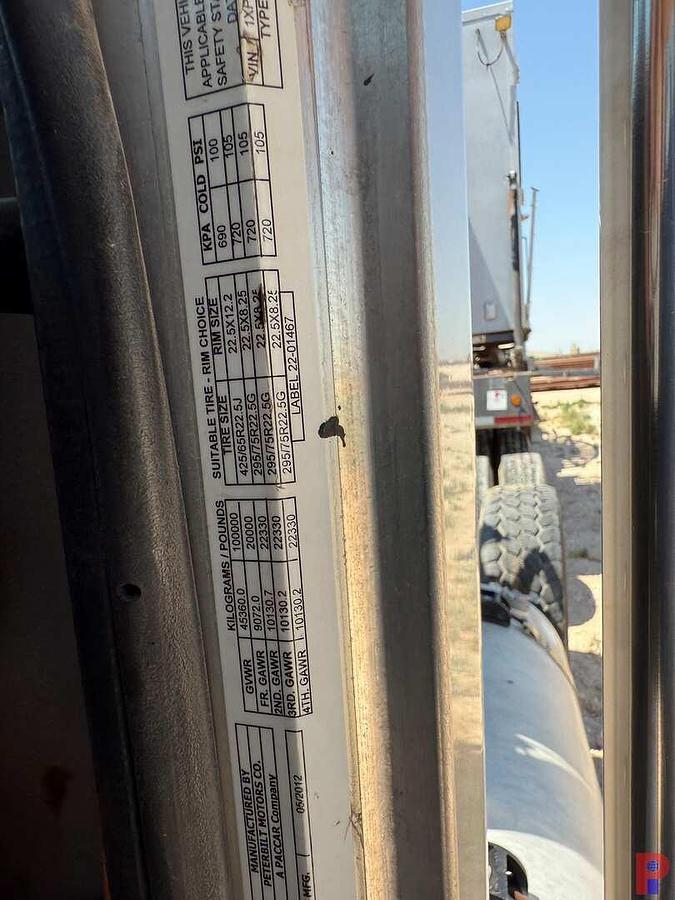 Used 2013 PETERBILT 367 QUAD AXLE COIL TUBING HAUL TRUCK