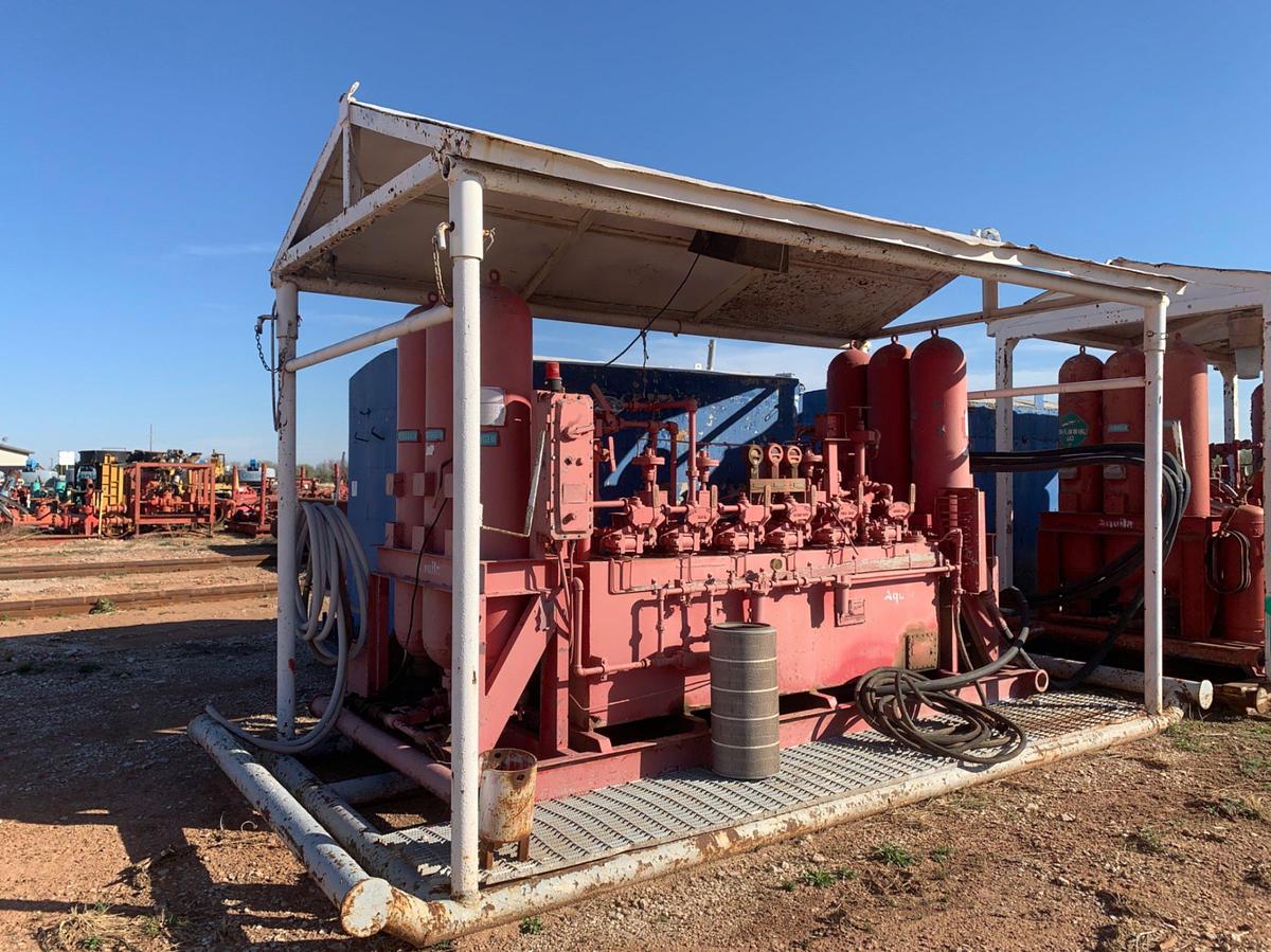 Used 15’ L x 8’ W x 11’ T Skidded BOP Closing Unit