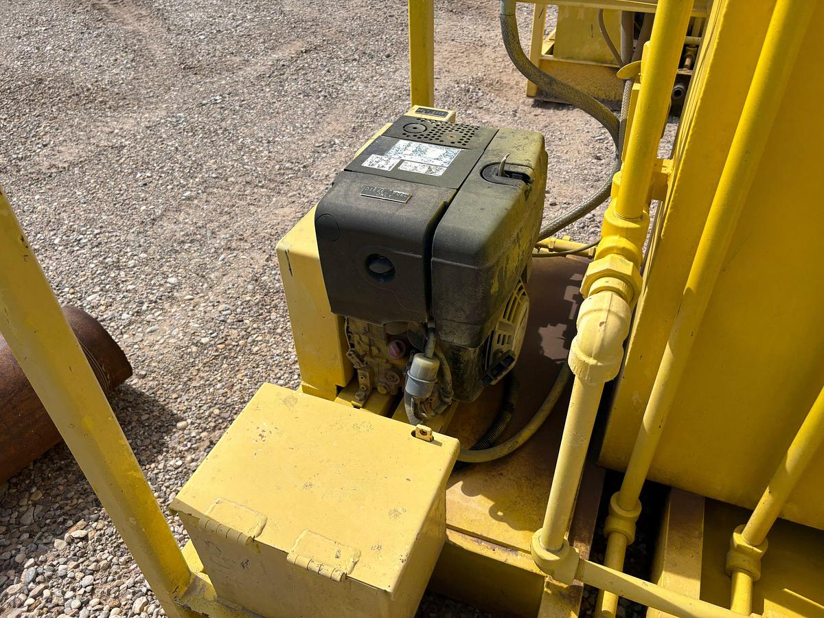 Used Meyer 4-station closing unit, skidded
