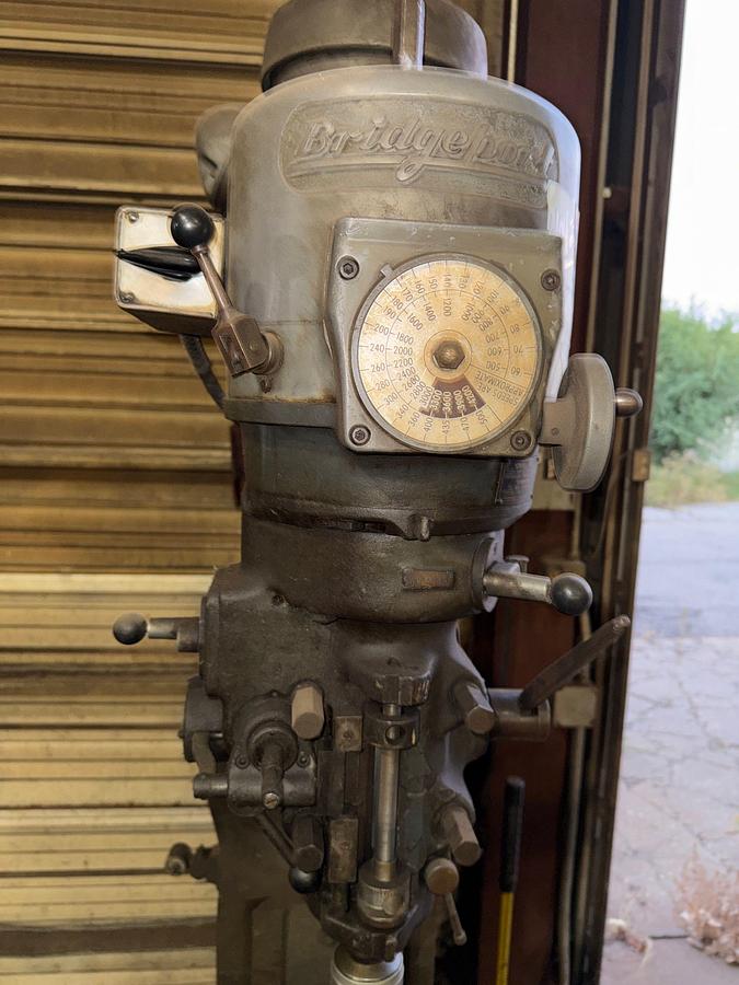 Used BRIDGEPORT 48”x9” TABLE VERTICAL DRILL PRESS W/ QUILL FEED