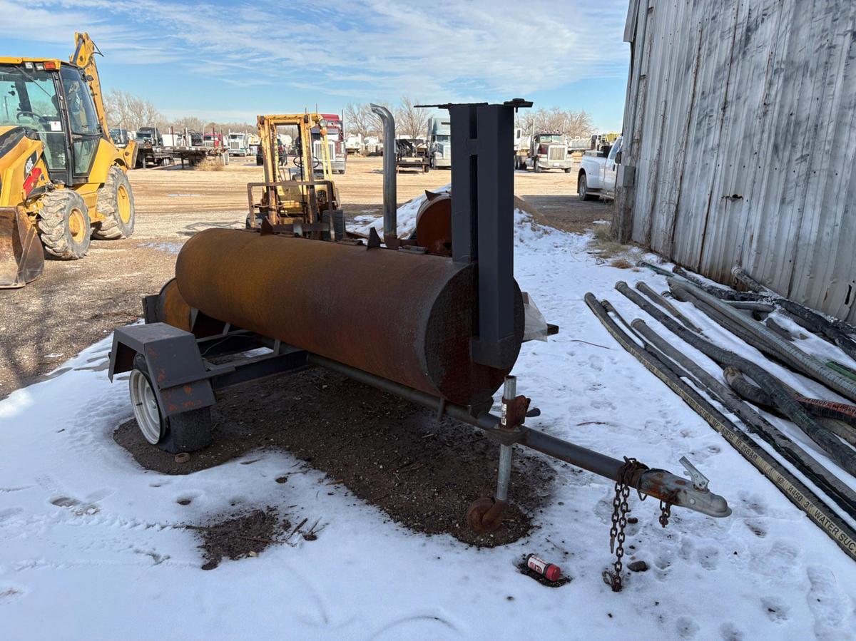 Used 10’ x 2’ s/a bumper pull bbq trailer
