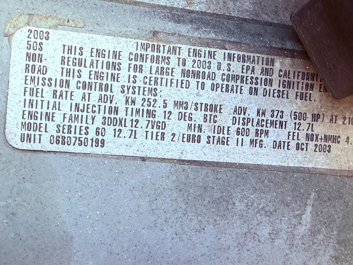 Used 2004 CROWN CE550 DD 104’-250K 5-AXLE WELL SEEVICE WORKOVER RIG