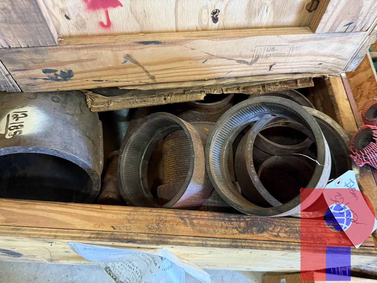 Used (4) CRATES OF VARIOUS BOP RAMS, VALVE STEMS, COLLARS, SLEEVES, & RELATED