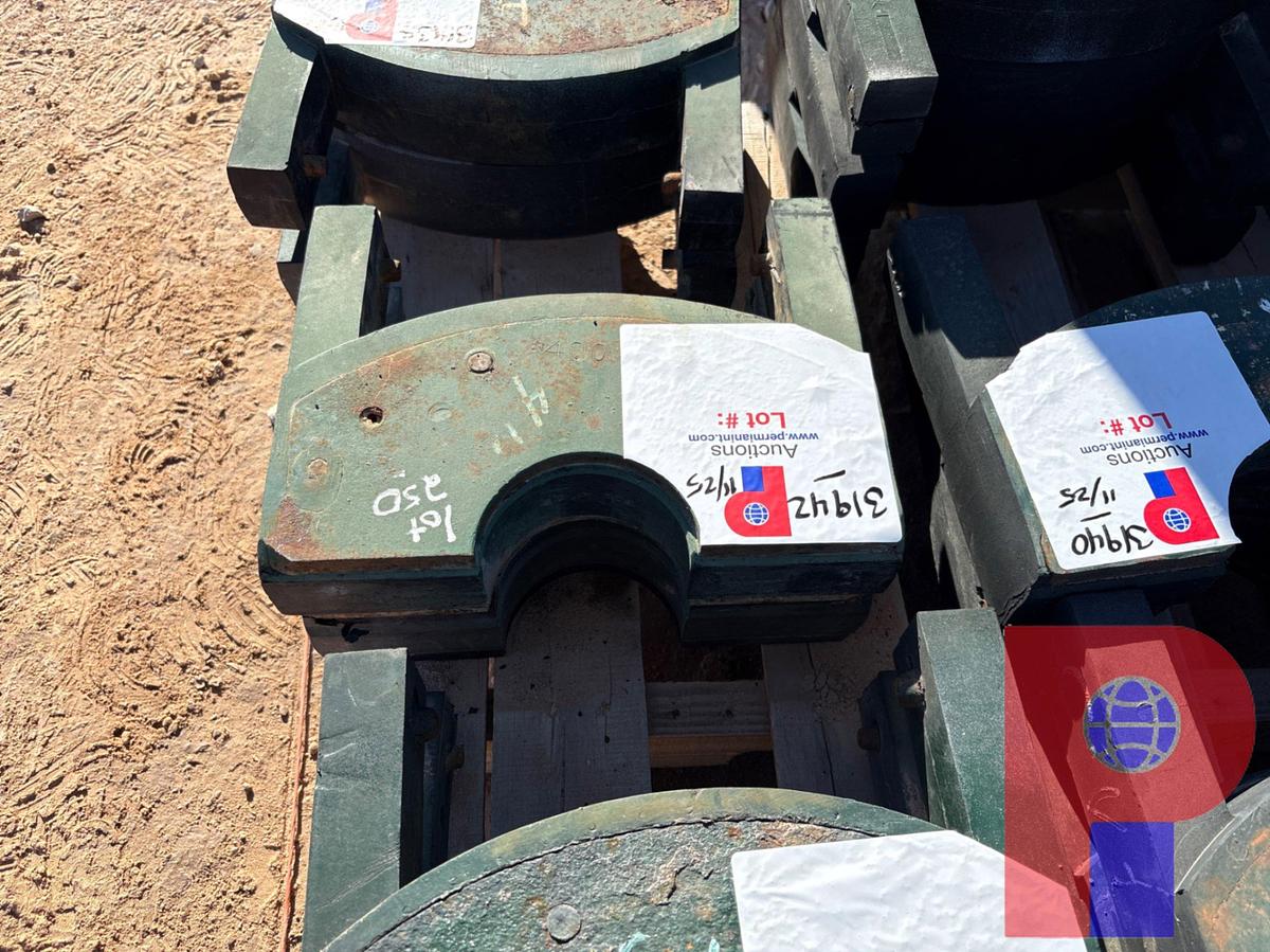 Used (2) 12”W X 4”DIA BOP PIPE RAMS