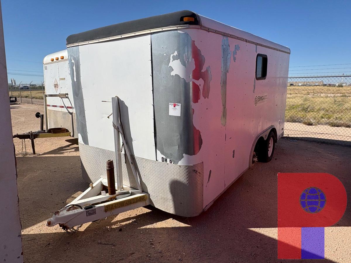 Used 2007 PACE AMERICAN 14’ X 7’ T/A BUMPER PULL DOGHOUSE TRAILER