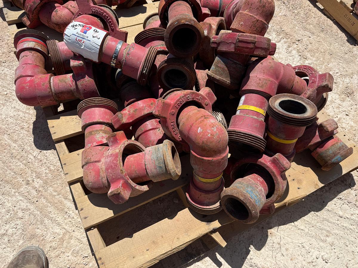 Used PALLET W/ (14) 3” FIG 1002 10K WP ELBOWS
