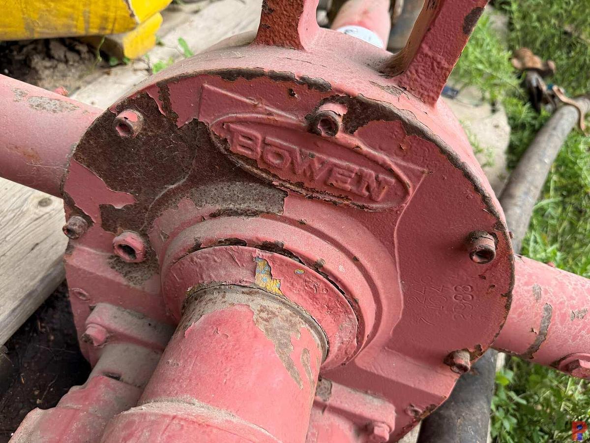 Used KING 53GA2 POWER SWIVEL W/ BOWEN GEAR BOX, (2) HYDRAULIC MOTORS