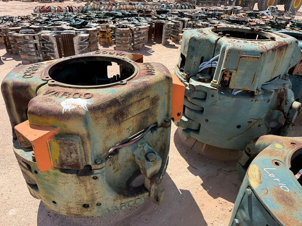 Used LOT W/ (1) VARCO 350-TON & (1) 500-TON SLIP TYPE SPIDER CASING ELEVATORS