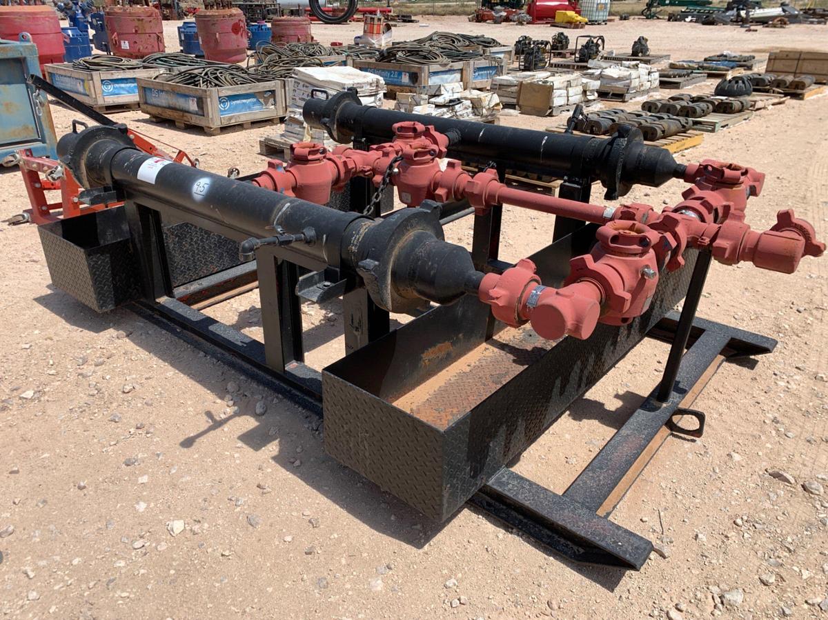 Used 4” to 2” Skidded Choke Manifold