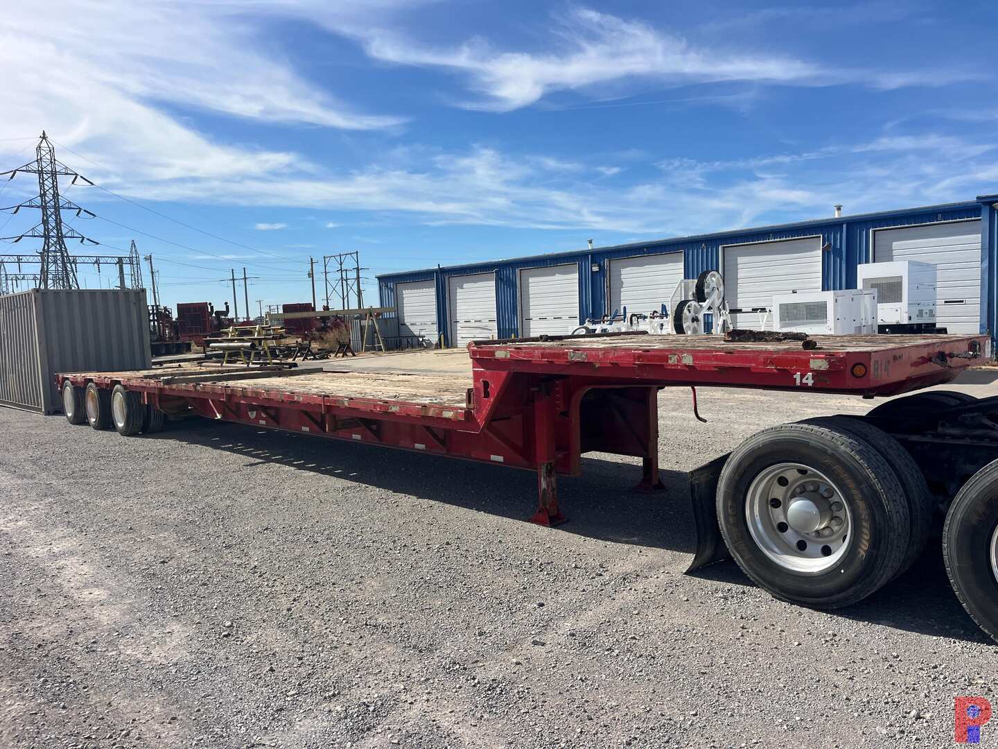 Used 2014 BLACKSTONE  53’ TRI-AXLE OILFIELD STEP DECK TRAILER W/ RTB