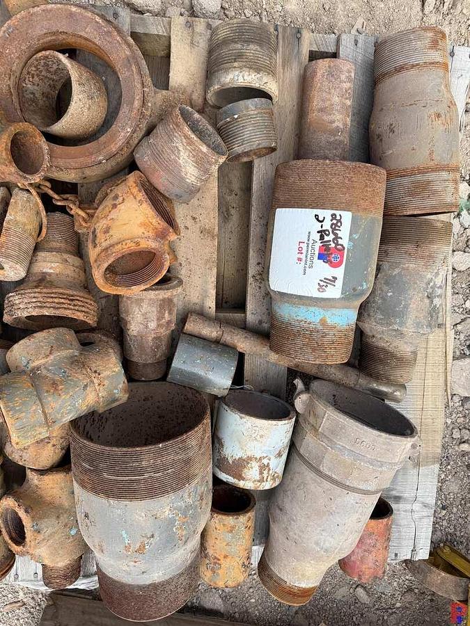 Used 2-PALLETS W/ MISC. SLIP BODIES W/ INSERTS, PIPE SWAGES, COLLARS, TEES, & RELATED