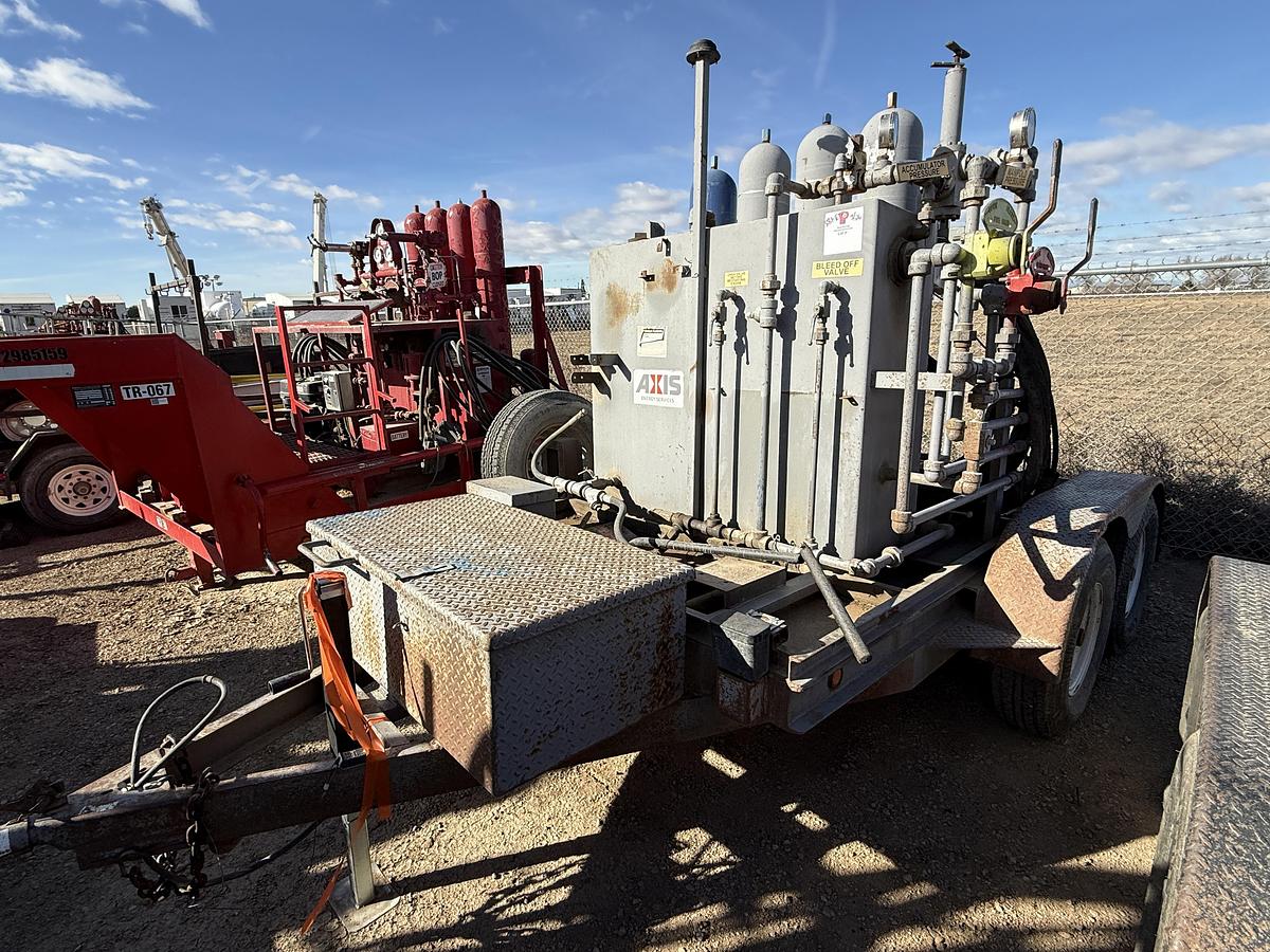 Used 10’ T/A SHOP BUILT 2-STATION BUMPER PULL ACCUMULATOR TRAILER