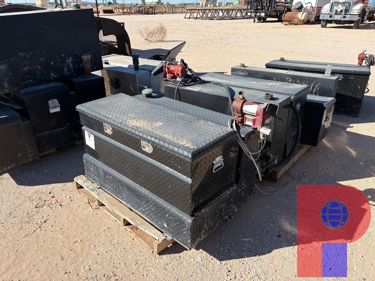 Used (5) ASSORTED TRUCK TOOLBOXES & L-SHAPED FUEL TANKS