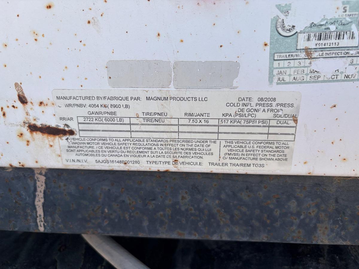 Used 2008 MAGNUM TRAILERS MLT4200 T/A BUMPER PULL 19KW LIGHT TOWER COMBO TRAILER