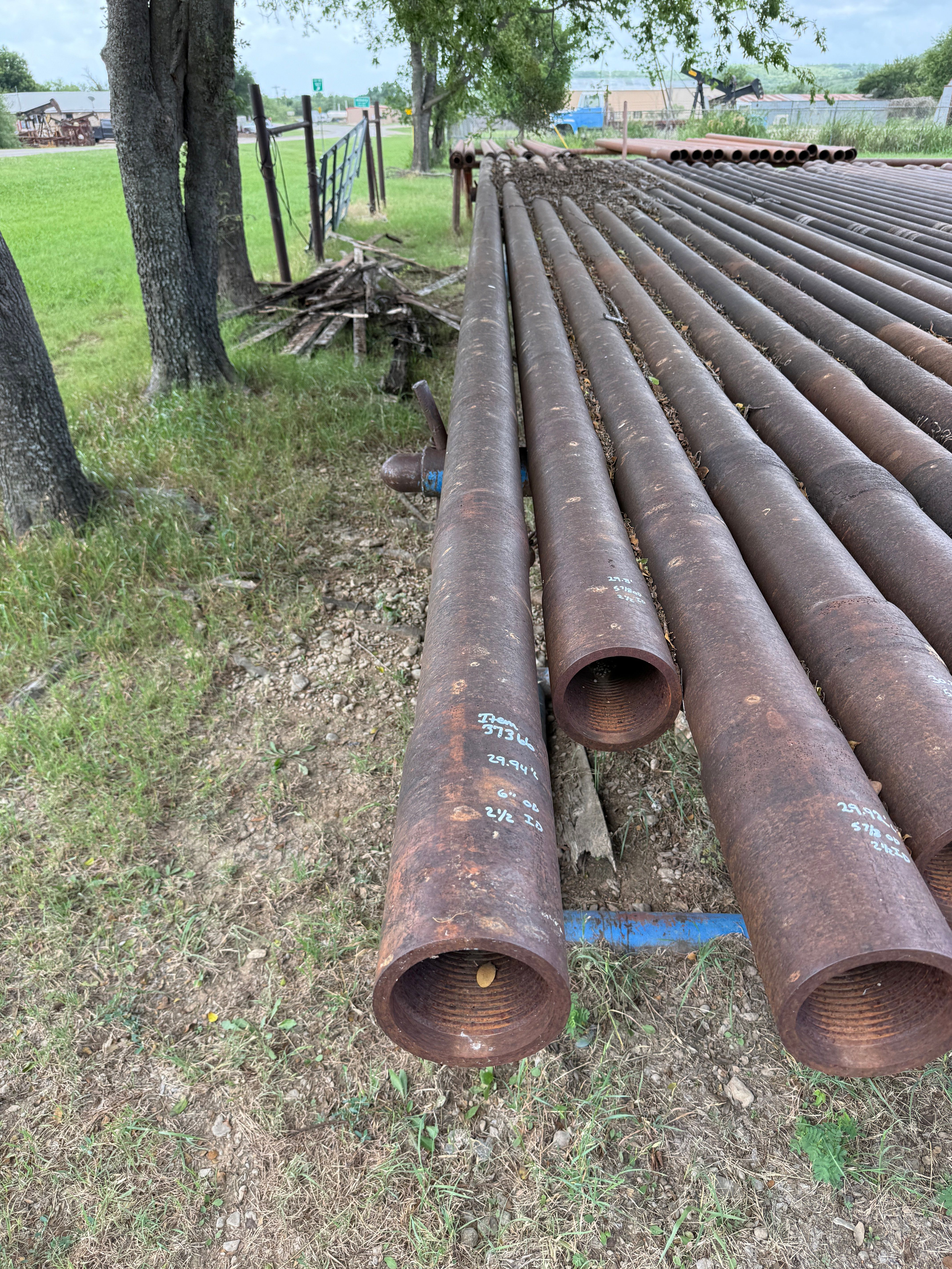 Used 6”OD x 2-1/2”ID x 29.94’L 4-1/2”XH SGL RECESSED SLICK DRILL COLLAR