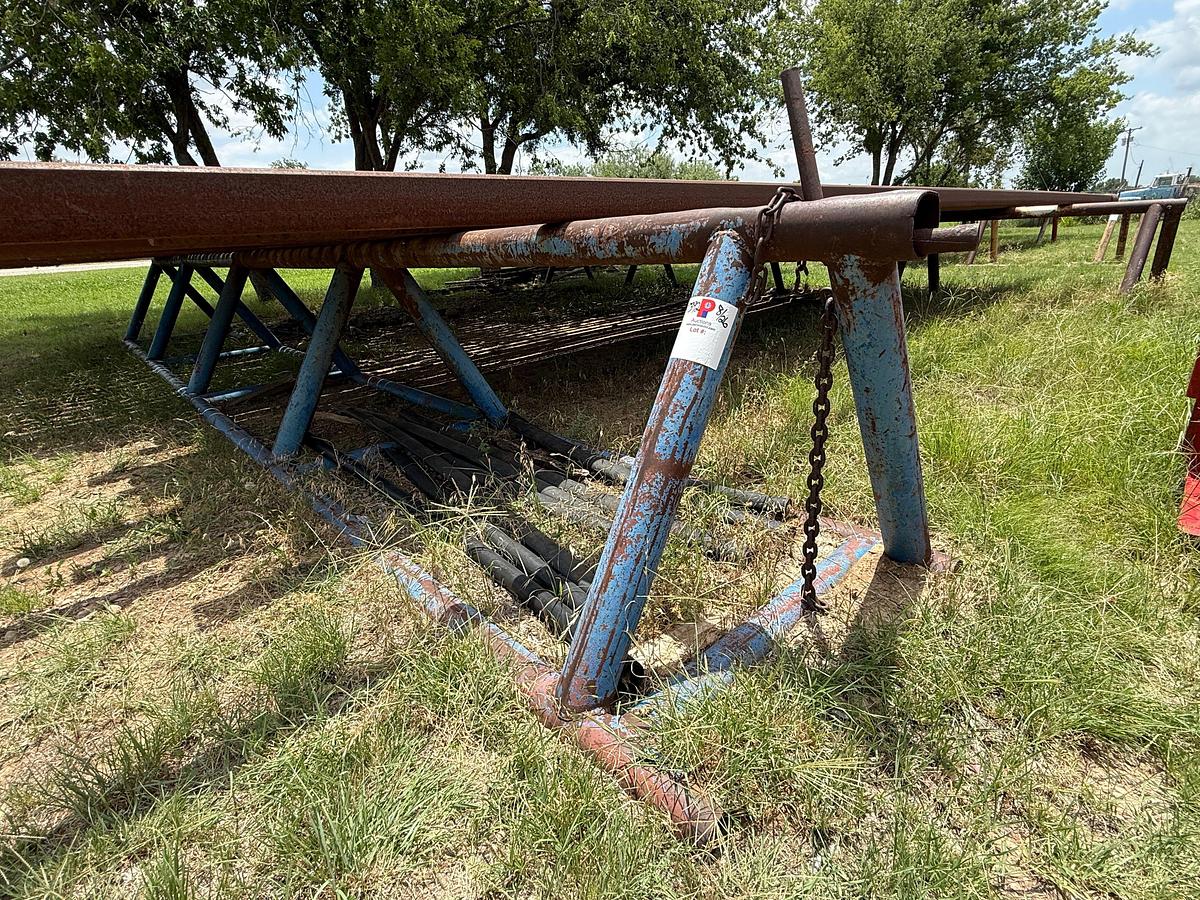 Used (2 x $) 28’L x 36”H TRIANGULAR PIPE RACKS