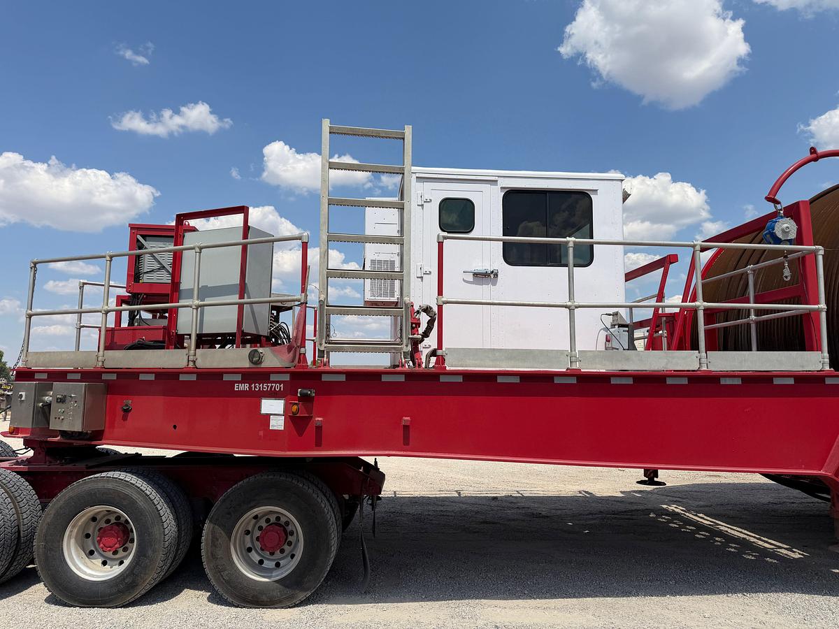 Used 2019 Hydra Rig 2-3/8” 14ft6in wide Coil Tubing Reel Trailer